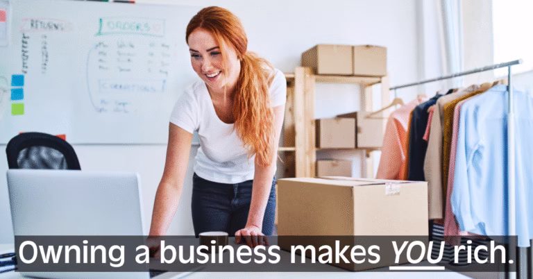 Stop making your boss rich. Owning a business - Start a side hustle, grow it, and build your path to financial freedom and independence.