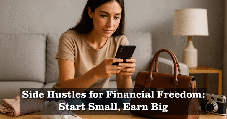 Start small with side hustles for financial freedom. Earn more income using what you already have, and achieve financial independence.
