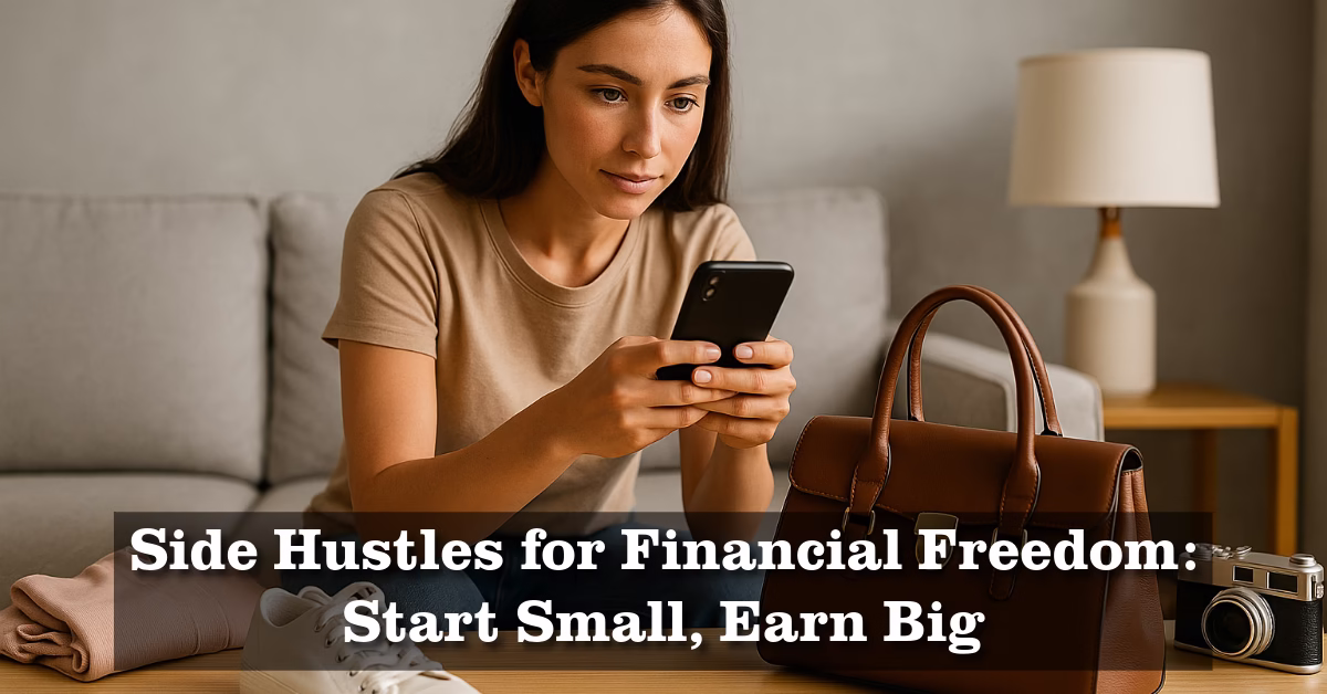 Start small with side hustles for financial freedom. Earn more income using what you already have, and achieve financial independence.