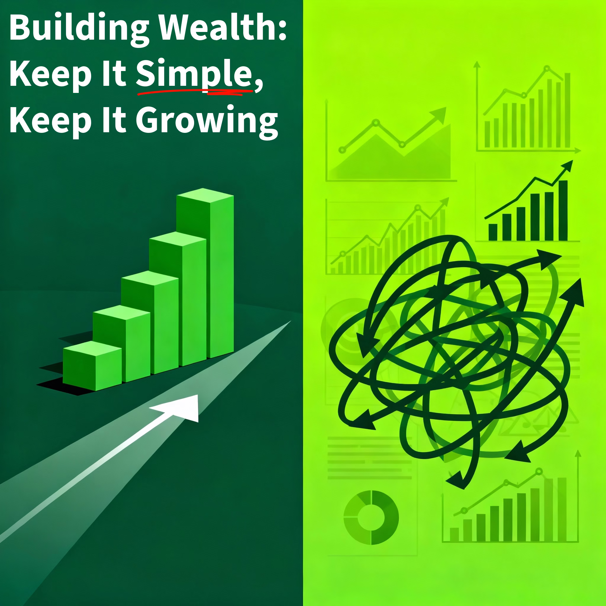 Most people think building wealth requires complex strategies. Simple systems that you actually stick to beat perfect plans you abandon.