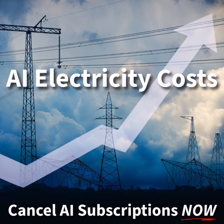 AI electricity costs are exploding and wrecking the climate. Learn why canceling AI subscriptions is the smartest money + planet move you can make today.