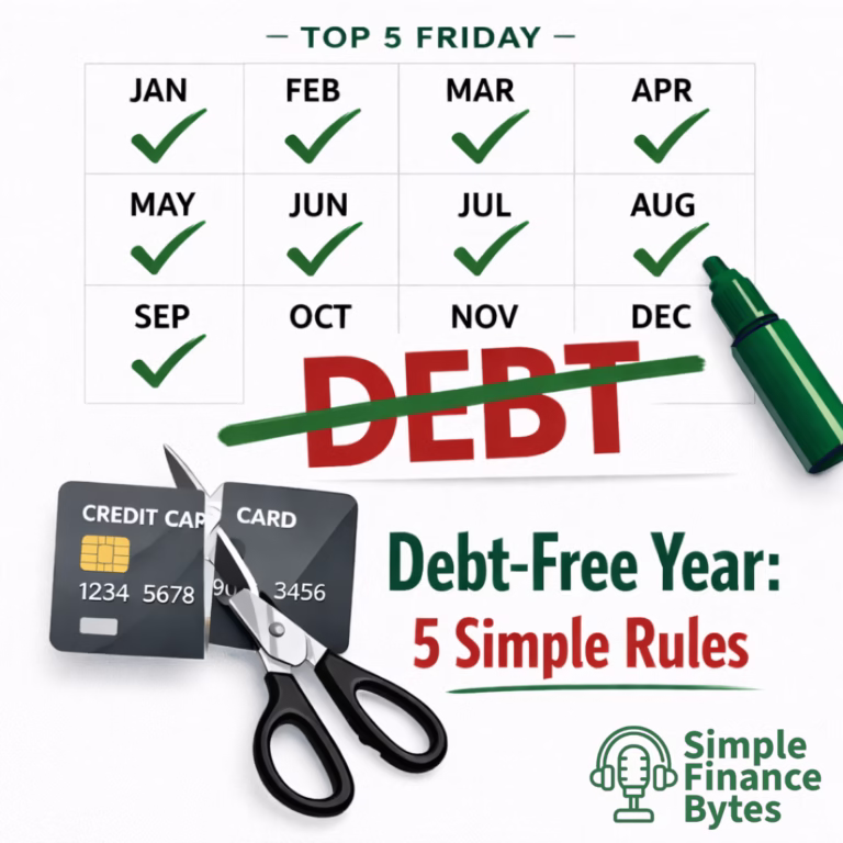 Start your debt-free year today. Follow these 5 simple rules to eliminate credit card debt using the Simple Finance System in 2026.