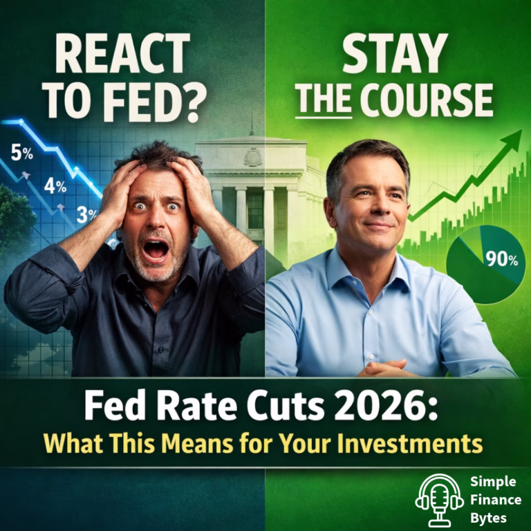 Fed rate cuts continuing in 2026. Your 90/10 VTI/VBIL strategy doesn't change. No Fed predictions needed—simple investing beats market timing every time.