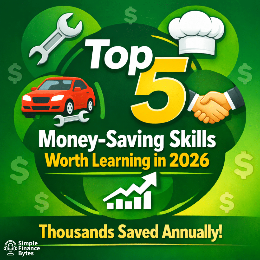 Money-saving skills that pay for themselves: home repair, cooking, car maintenance, negotiation, investing. Save thousands yearly.