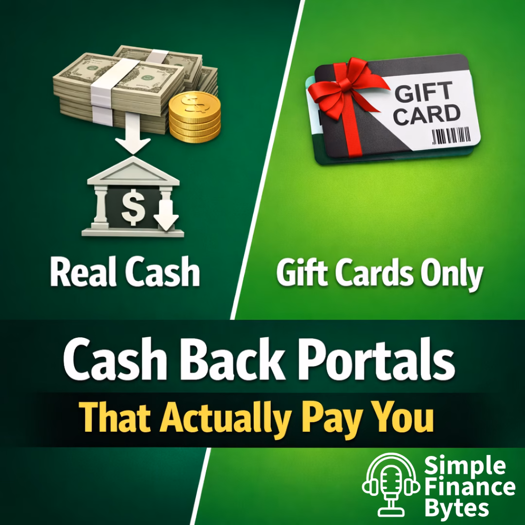 Cash back shopping portals ranked honestly. Two pay real cash. Two only pay gift cards. Here is how to tell the difference and earn more.