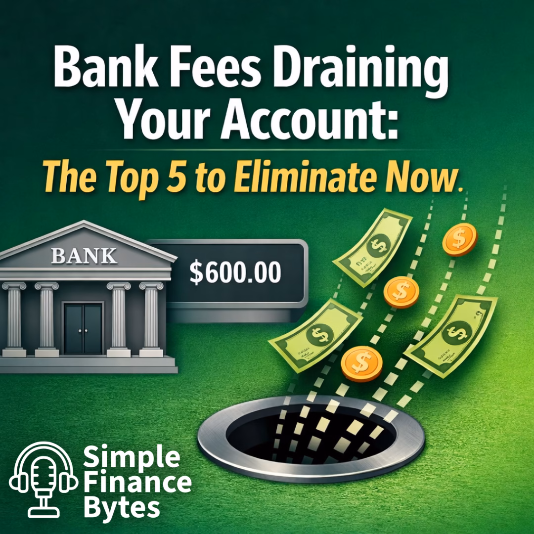 Bank fees are quietly pulling hundreds out of your account every year. Here are the top 5 and how to stop paying them.