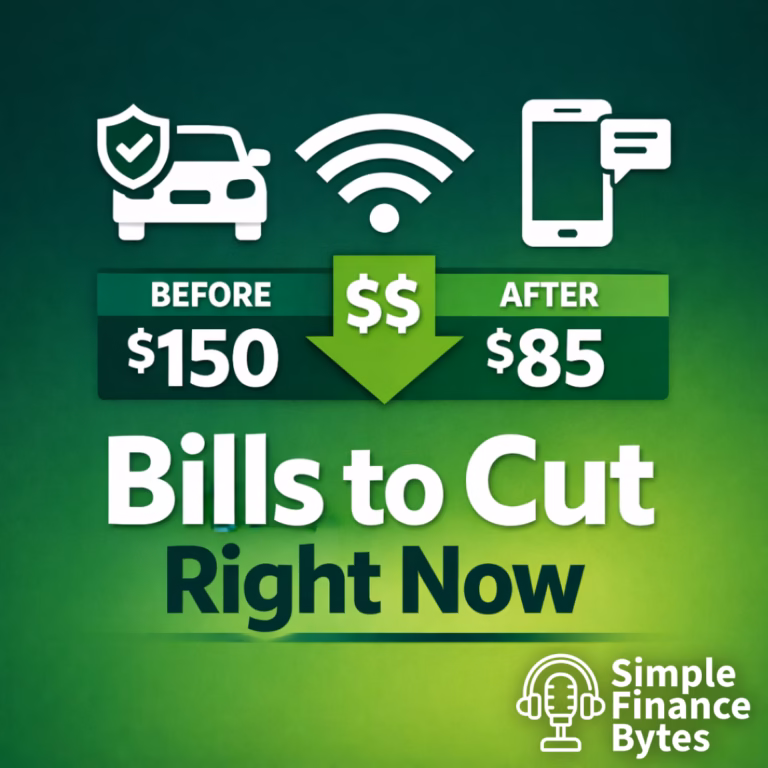 Bills to cut right now: car insurance, internet, and phone. Most people overpay on all three. Here is how to fix each one fast.