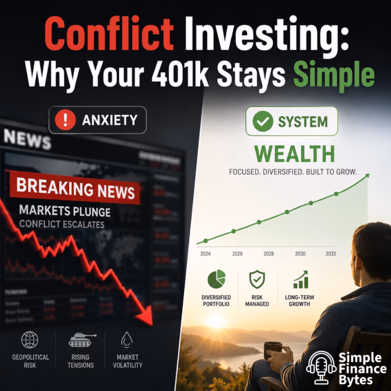 Conflict investing anxiety is high with the shaky ceasefire talks. Learn why the 2-fund system stays the same when the news gets loud.