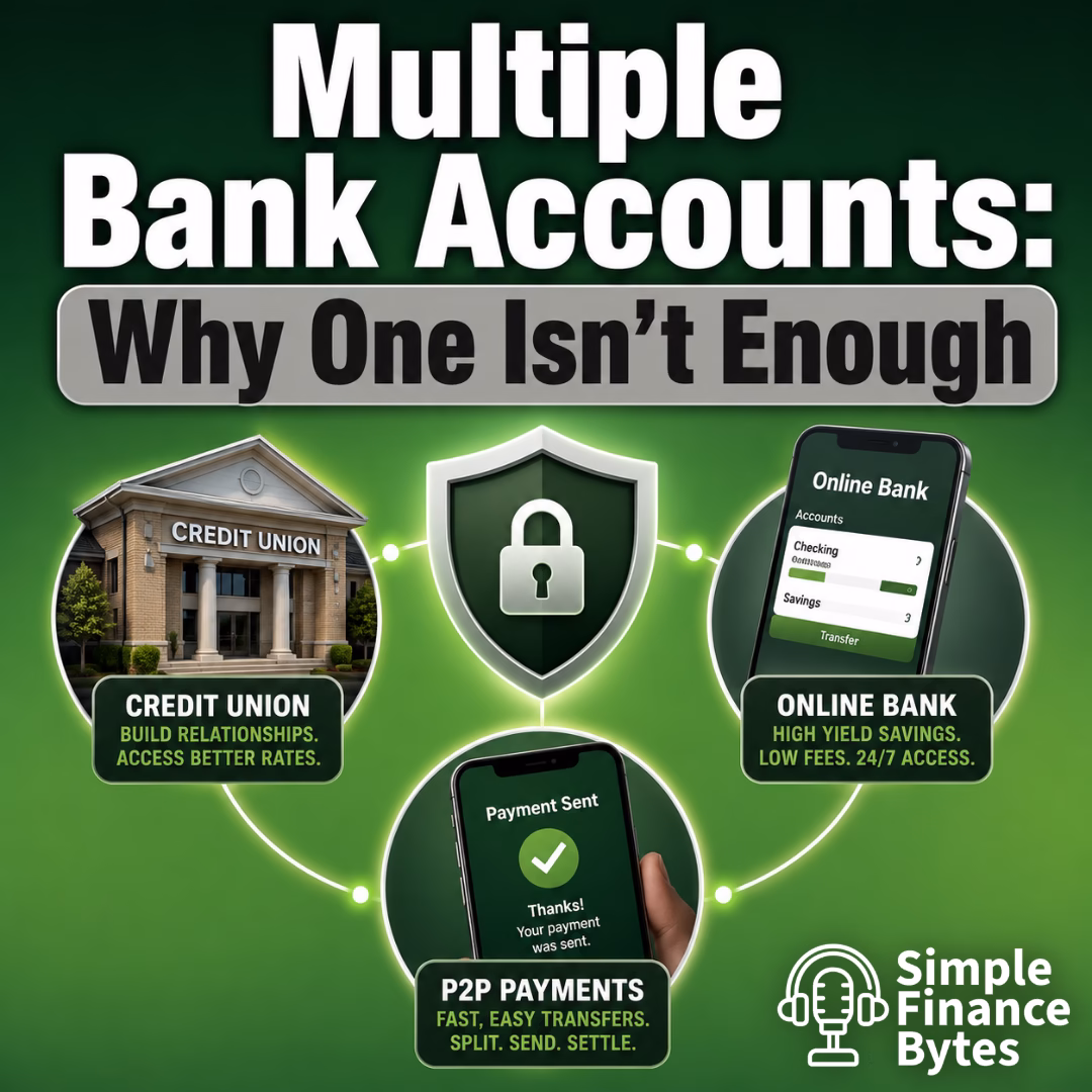 Multiple bank accounts protect your money better than one. See the three-account system we use and recommend to readers.