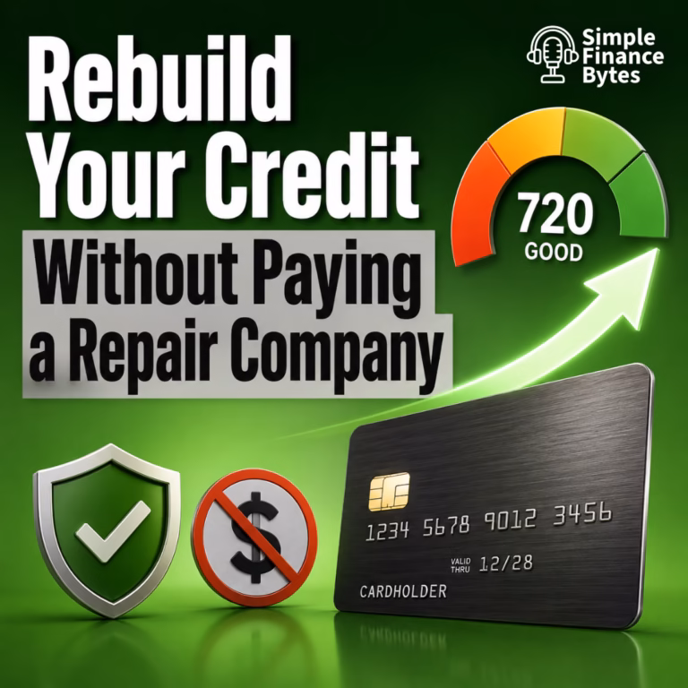Rebuild your credit after bankruptcy with a secured card and on-time payments. Skip costly credit repair services that charge for free fixes.