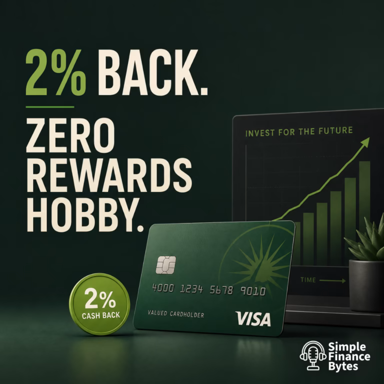 Fidelity Rewards Visa earns 2% back with no annual fee, no foreign transaction fee, and rewards that can automatically flow into Fidelity.