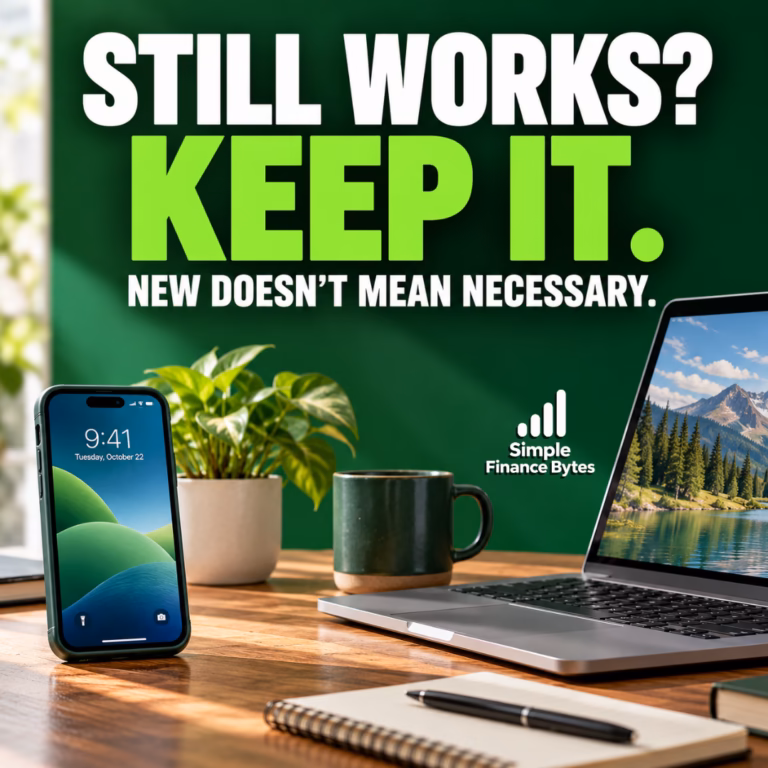 Stop replacing things that still work. Learn when to repair, when to replace, and how to resist upgrade pressure that drains your budget.